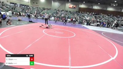 82 lbs 5th Place - Caleb Olson, Anderson Attack WC vs Parker Wells, Damonte Mustangs WC