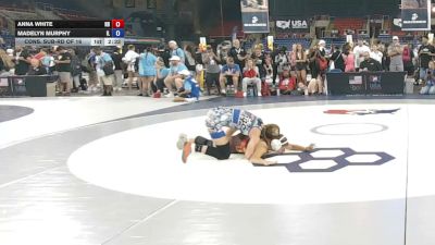 100 lbs Cons. Sub-rd Of 16 - Anna White, North Dakota vs Madelyn Murphy, Illinois