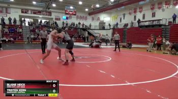 190 lbs 1st Place Match - Tristen Kern, Davenport Central vs Blaine Heick, Iowa City, City High