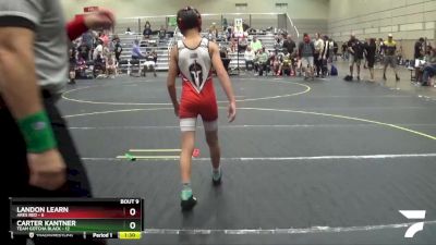 85 lbs Round 3 (6 Team) - Landon Learn, Ares Red vs Carter Kantner, Team Gotcha Black