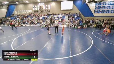 67 lbs Champ. Round 2 - Grant Kohler, Wasatch Wrestling Club vs Levi Proctor, Delta Wrestling Club