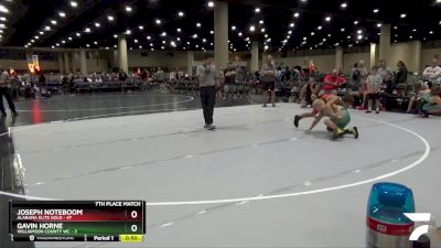 110 lbs Placement Matches (16 Team) - Joseph Noteboom, Alabama Elite Gold vs Gavin Horne, Williamson County WC