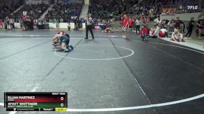 113 lbs Cons. Round 2 - Wyatt Whittaker, Bobcat Wrestling Club vs Elijah Martinez, Maize