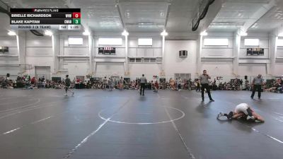 84 lbs Round 3 (8 Team) - Brielle Richardson, West Virginia Wild vs Blake Kapitan, Contenders WA Blue