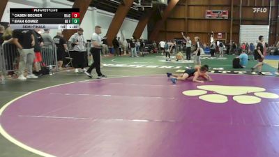 105 lbs Semifinal - Casen Becker, Black Fox Wrestling Academy vs Evan Gomez, Kd Trained