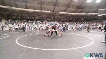 52 lbs Round Of 64 - Luke Emerson, Hennessey Takedown Club vs Elliott Fox, Locust Grove Youth Wrestling