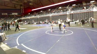 80 lbs Final - MarLee Thar, Douglas WC vs Hayden Robinson, Thermopolis WC