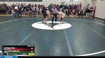 170 lbs Quarterfinal - Matthew Briscoe, Corner vs Layton Pohl, New Hope HS