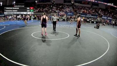 D 1 215 lbs Champ. Round 1 - Tristan Dubose, Chalmette vs Dakota Swint, C.E. Byrd