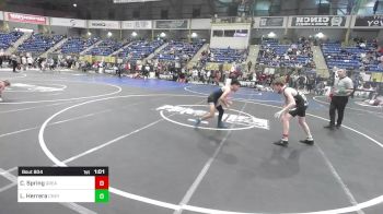 113 lbs Round Of 32 - Colton Spring, Great Falls HS vs Lazarus Herrera, Cheyenne East