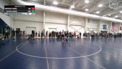 46 lbs 5th Place Match - Hayes Hardy, Box Elder Stingers Wrestling vs Brooks Creel, Charger Wrestling Club