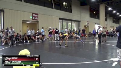 85 lbs Placement (16 Team) - Abram Whitaker, Carolina Hammer Squad vs Logan Raske, RWA