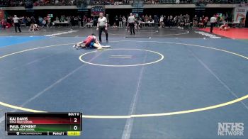 135 lbs Quarterfinal - Kai Davis, Sitka High School vs Paul Dyment, Bethel High School