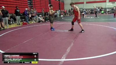 160 lbs Semifinal - Pierce Cassway, Hazel Green Youth Wrestling vs Michael Brantley, Techfall Wrestling Club