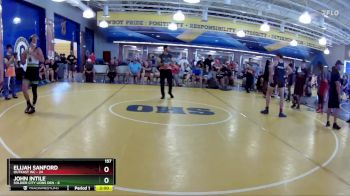 157 lbs Semis & Wb (16 Team) - Elijah Sanford, OutKast WC vs John Intile, Soldier City Lions Den