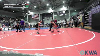 100-105 lbs Rr Rnd 2 - Izzabela Huddleston, Skiatook Youth Wrestling vs Lottie Wright, IRONMEN Wrestling Club