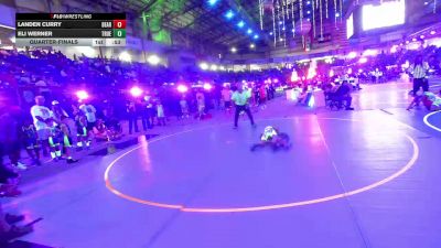 66 lbs Quarterfinal - Landen Curry, Bear Cave WC vs Eli Werner, True Grit Wrestling