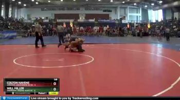 138 lbs Round 3 (3 Team) - Colton Havens, Canisteo-Greenwood Sr HS vs Will Miller, Shoreham-Wading River HS