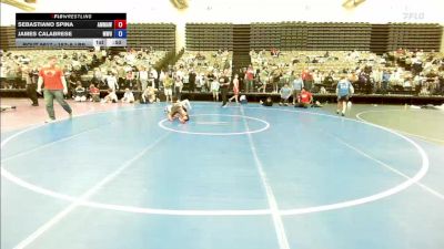 157-A lbs 3rd Place - Sebastiano Spina, AMERICAN MMA AND WRESTLING vs James Calabrese, MetroWest United