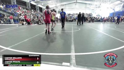 120 lbs Quarterfinal - Carter Pfouts, Cameron vs Carter Williams, Nebraska Boyz