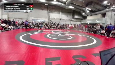 132 lbs Quarterfinal - Matthew Clifton, Legacy vs Parker Wickam, Eaton