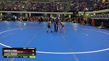 50 lbs Round 1 - Wyatt Milbeck, Bison Wrestling Club vs Griffin O`Shea, Northeast Iowa Wrestling Club