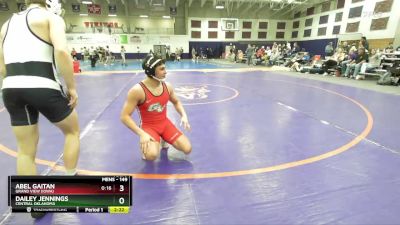 149 lbs Cons. Round 3 - Dailey Jennings, Central Oklahoma vs Abel Gaitan, Grand View (Iowa)