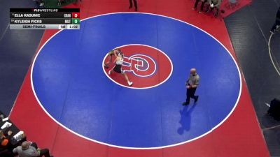 112 lbs Semifinal - Ella Kasunic, Cranberry vs Kyleigh Ficks, Milton