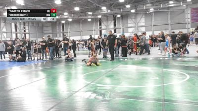 70 lbs Quarters - Ceder Smith, Sanderson Wrestling Academy vs Clayne Svedin, Eastern Oregon Elite