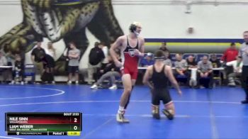 150 lbs Semifinal - Nile Sinn, Williamsburg vs Liam Weber, West Delaware, Manchester