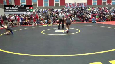 120 lbs Cons. Round 4 - Sophia Salinas, Postville vs Isabel Barnes, Janesville