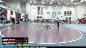 100 lbs Cons. Round 3 - Marlo Kampster, Potlatch vs Amerie Sandoval, Ridgevue