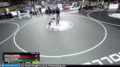 63 lbs Cons. Round 2 - Elias Salazar, Central Coast Most Wanted Wrestling Club vs Apollo Durrer, Oakdale Wrestling Club