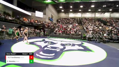 120 lbs Cons. Round 1 - Beau Frentheway, Wasatch vs Christian Beesley, Provo