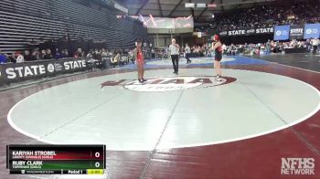 Girls 1B/2B/1A/2A 140 Quarterfinal - Kariyah Strobel, Liberty (Spangle) (Girls) vs Ruby Clark, Toppenish (Girls)