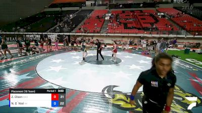 115 lbs Placement (16 Team) - Zoey Olson, Washington 3 vs Nyah O`Niel, Alaska