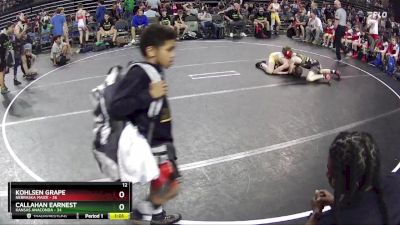 120 lbs Round 5 (6 Team) - Callahan Earnest, Kansas Anaconda vs Kohlsen Grape, Nebraska Maize