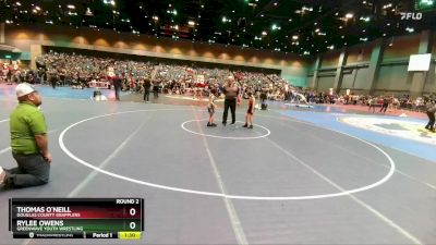 64-67 lbs Round 2 - Rylee Owens, Greenwave Youth Wrestling vs Thomas O`Neill, Douglas County Grapplers