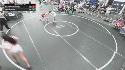 125 lbs 3rd Place Match - Madison Ramirez, Chaparral High School vs Bella Leon, GWC