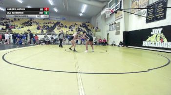 155 lbs Consolation - Harper Mathis, Grove vs Lily Johnston, Bentonville Girls