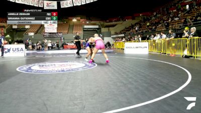 Junior Girls - 155 lbs Quarters - Arielle Zeidler, Petaluma Wrestling Club vs Brianna Gutierrez, Golden State Wrestling Club