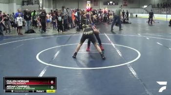 75 lbs Cons. Round 5 - Aedan Campbell, Simmons Academy Of Wrestling vs Cullen Morgan, Wrestling University