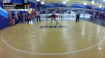 126 lbs Round 1 (8 Team) - Tyler Kupsch, Pasco Wolfpack vs Jayden Buehler, Greasers