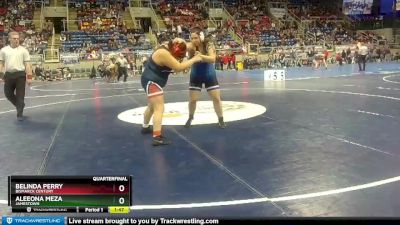 250 lbs Quarterfinal - Aleeona Meza, Jamestown vs Belinda Perry, Bismarck Century