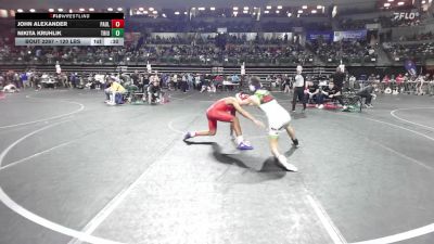 120 lbs Quarterfinal - John Alexander, Paulsboro Junior Wrestling vs Nikita Kruhlik, Triumph Trained