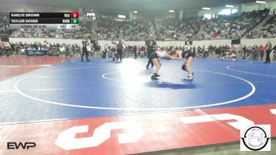 108 lbs Consi Of 8 #2 - Karlye Brown, Wagoner vs Taylor Dover, Norman Jr High