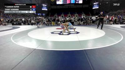 100 lbs Cons. Rd Of 32 - Carson Raper, NC vs Casey Koerner, IL