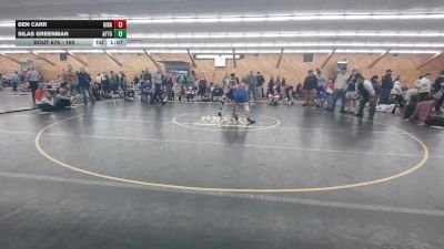 160 lbs Semifinal - Ben Carr, Girardville vs Silas Greenman, Afton