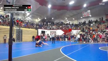 130 lbs Cons. Round 2 - Evelyn Fahler, Harrison High School vs Campbell Wallace, West Lafayette