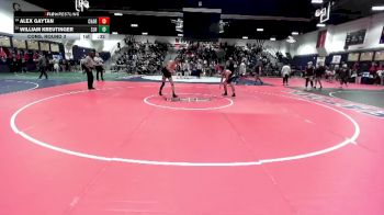 132 lbs Cons. Round 3 - William Kreutinger, San Juan Hills vs Alex Gaytan, Charter Oak